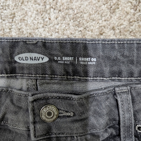 Old Navy O.G. short high rise. grey jean denim shorts - Picture 4 of 8